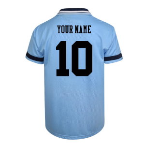 Score Draw Manchester City 1994 Retro Football Shirt (Your Name)