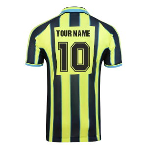Score Draw Manchester City 1999 Wembley Retro Football Shirt