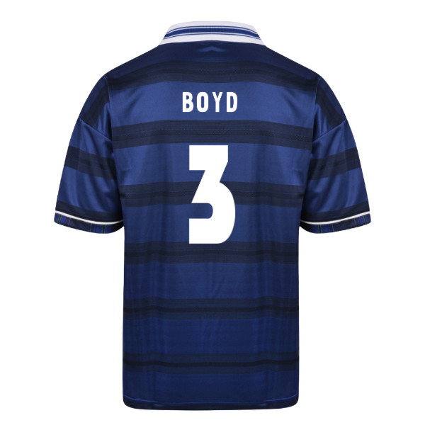 Score Draw Scotland 1998 World Cup Finals Retro Football Shirt (Boyd 3)
