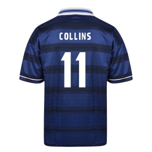 Score Draw Scotland 1998 World Cup Finals Retro Football Shirt (Collins 11)