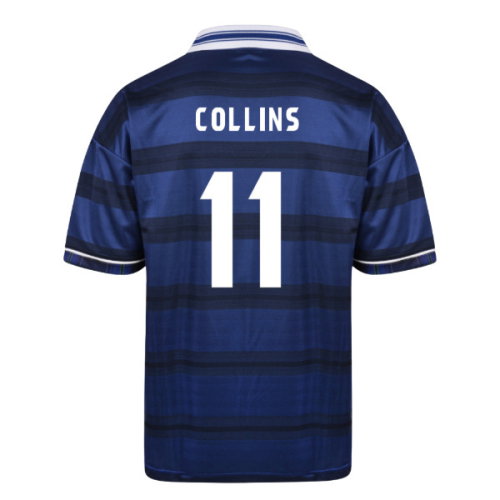 Score Draw Scotland 1998 World Cup Finals Retro Football Shirt (Collins 11)