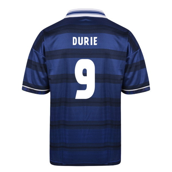 Score Draw Scotland 1998 World Cup Finals Retro Football Shirt (Durie 9)