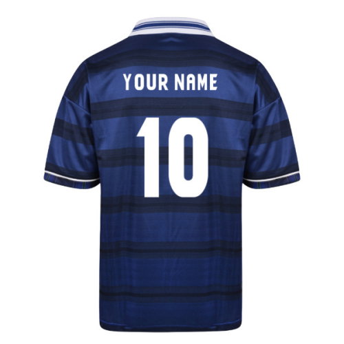 Score Draw Scotland 1998 World Cup Finals Retro Football Shirt (Your Name)
