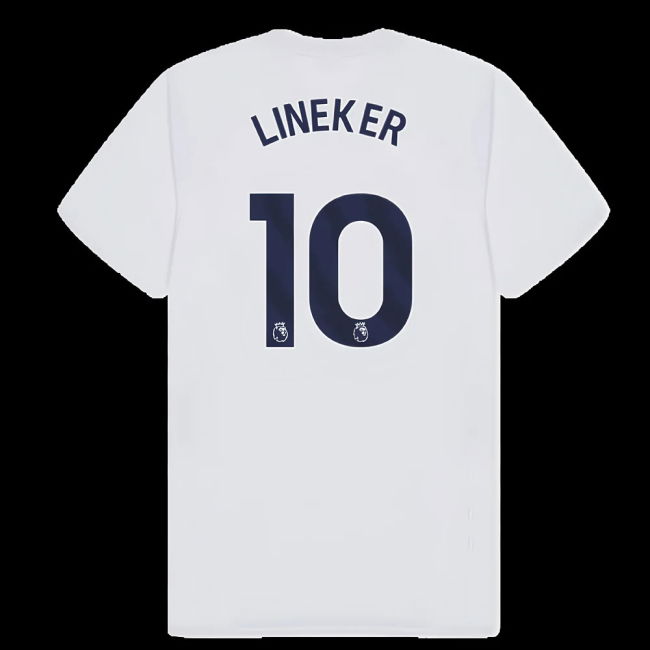 Tottenham Hotspur Poly T-shirt (White) (Lineker 10)