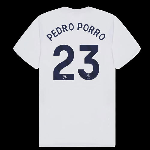 Tottenham Hotspur Poly T-shirt (White) (Pedro Porro 23)