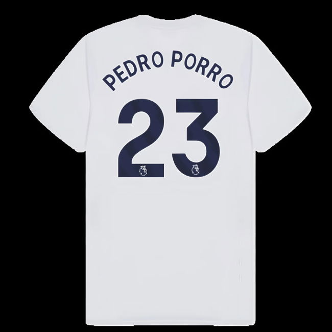 Tottenham Hotspur Poly T-shirt (White) (Pedro Porro 23)