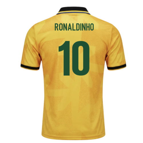 UMBRO Brazil World Cup 26 Football Shirt (Ronaldinho 10)