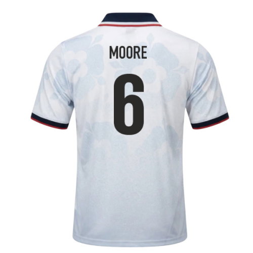 UMBRO England World Cup 26 Football Shirt (Moore 6)