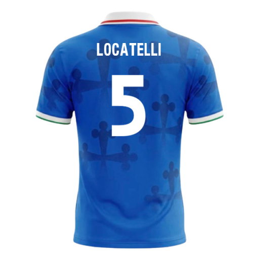 UMBRO Italy World Cup 26 Football Shirt (Locatelli 5)