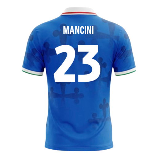 UMBRO Italy World Cup 26 Football Shirt (Mancini 23)