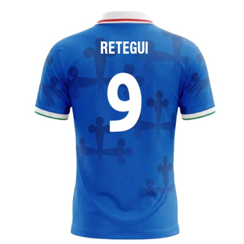 UMBRO Italy World Cup 26 Football Shirt (Retegui 9)