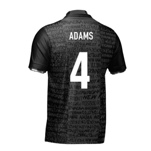USA Heritage Football Jersey Black (Wolvate) Adult Short Sleeve (Adams 4)