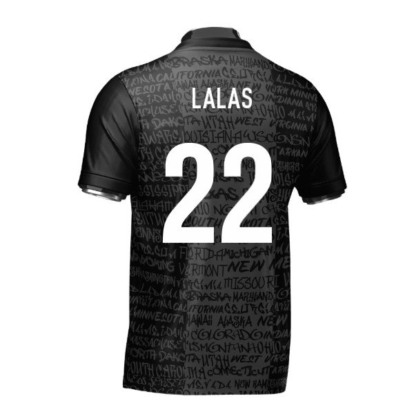 USA Heritage Football Jersey Black (Wolvate) Adult Short Sleeve (Lalas 22)
