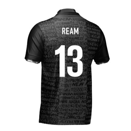 USA Heritage Football Jersey Black (Wolvate) Adult Short Sleeve (Ream 13)