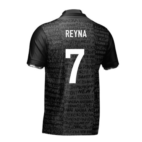 USA Heritage Football Jersey Black (Wolvate) Adult Short Sleeve (Reyna 7)