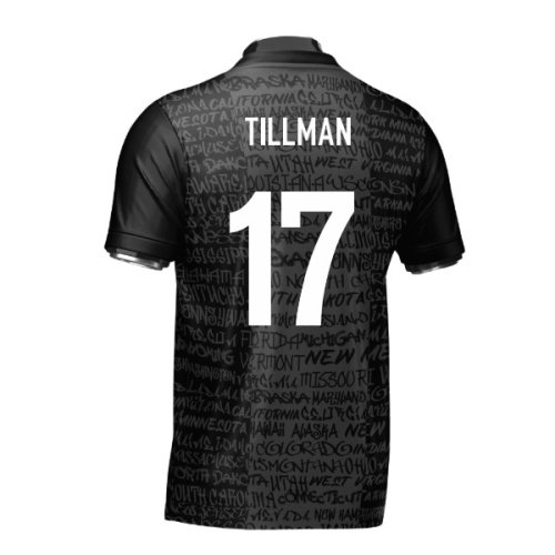USA Heritage Football Jersey Black (Wolvate) Adult Short Sleeve (Tillman 17)