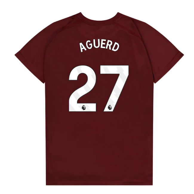 West Ham United Poly T-Shirt (Claret/Blue) - Kids (Aguerd 27)