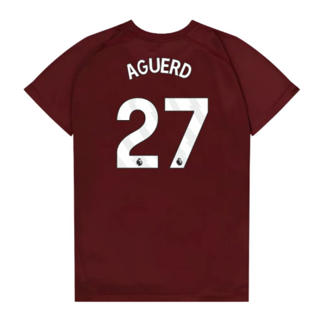 West Ham United Poly T-Shirt (Claret/Blue) - Kids (Aguerd 27)