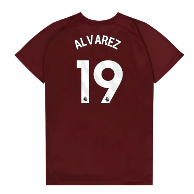 West Ham United Poly T-Shirt (Claret/Blue) - Kids (Alvarez 19)