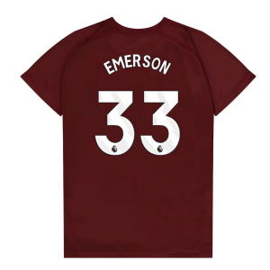 West Ham United Poly T-Shirt (Claret/Blue) - Kids (Emerson 33)