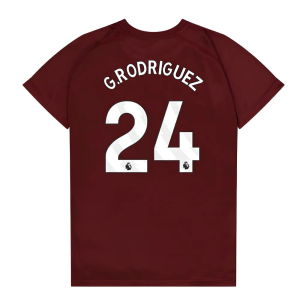 West Ham United Poly T-Shirt (Claret/Blue) - Kids (G.Rodriguez 24)