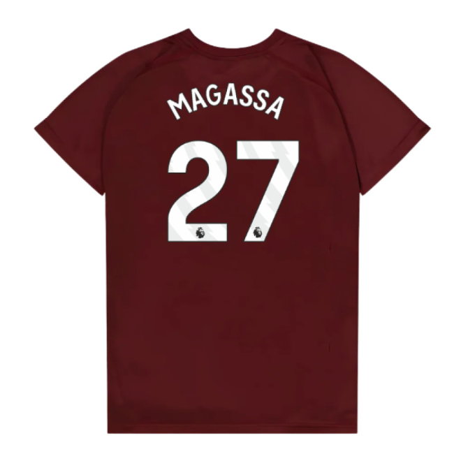 West Ham United Poly T-Shirt (Claret/Blue) - Kids (Magassa 27)