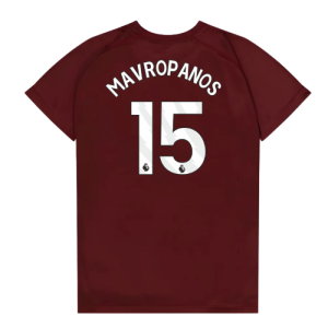 West Ham United Poly T-Shirt (Claret/Blue) - Kids (Mavropanos 15)
