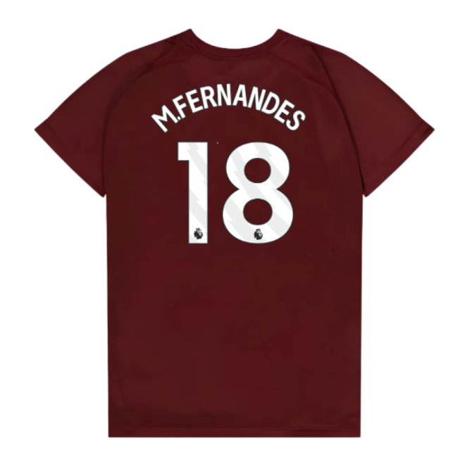West Ham United Poly T-Shirt (Claret/Blue) - Kids (M.Fernandes 18)