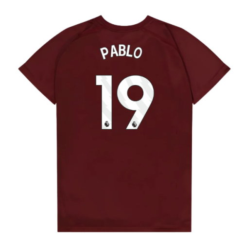 West Ham United Poly T-Shirt (Claret/Blue) - Kids (Pablo 19)