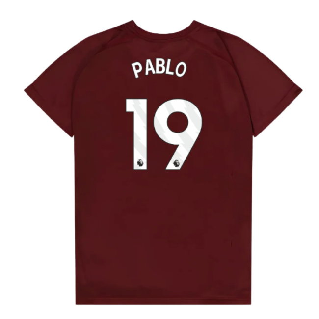 West Ham United Poly T-Shirt (Claret/Blue) - Kids (Pablo 19)