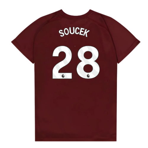 West Ham United Poly T-Shirt (Claret/Blue) - Kids (Soucek 28)