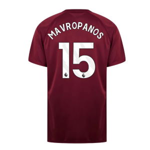West Ham United Poly T-Shirt (Claret/Blue) (Mavropanos 15)