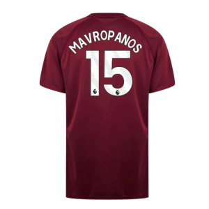 West Ham United Poly T-Shirt (Claret/Blue) (Mavropanos 15)
