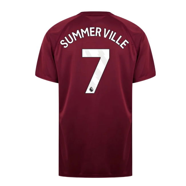 West Ham United Poly T-Shirt (Claret/Blue) (Summerville 7)