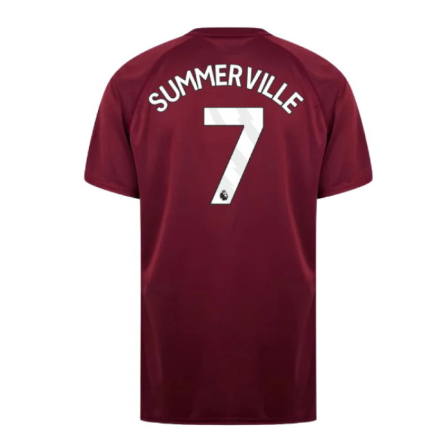 West Ham United Poly T-Shirt (Claret/Blue) (Summerville 7)