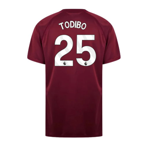 West Ham United Poly T-Shirt (Claret/Blue) (Todibo 25)