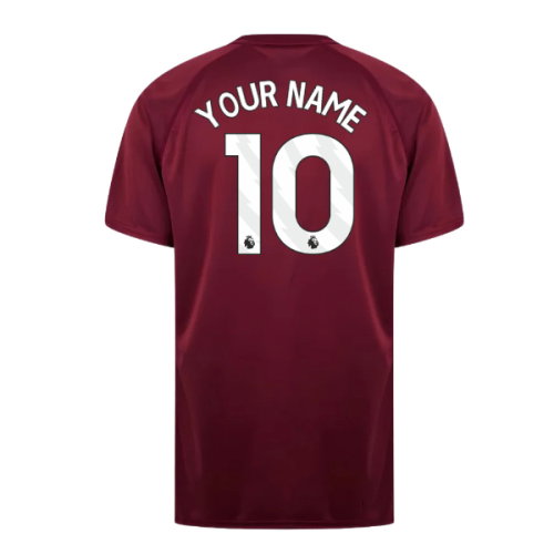 West Ham United Poly T-Shirt (Claret/Blue) (Your Name)