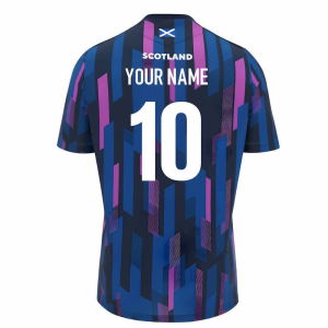 2025-2026 Scotland Rugby Warm Up Shirt (Navy) - Kids