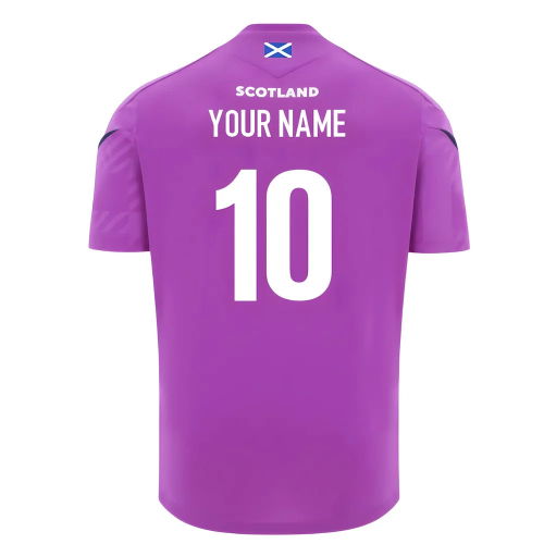 2025-2026 Scotland Rugby Training Poly Shirt (Purple) - Kids (Your Name)