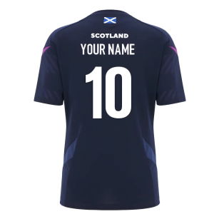 2025-2026 Scotland Rugby Training Shirt (Navy) - Womens