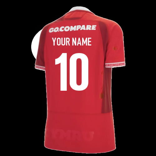 2025-2026 Wales WRU Home Rugby Shirt (Womens) (Your Name)