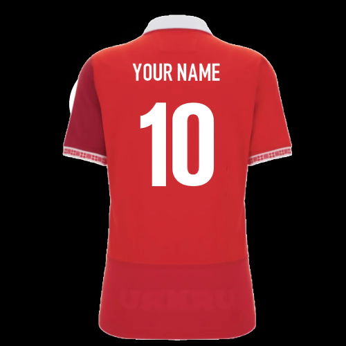 2025-2026 Wales WRU Home Cotton Rugby Shirt (Womens) (Your Name)