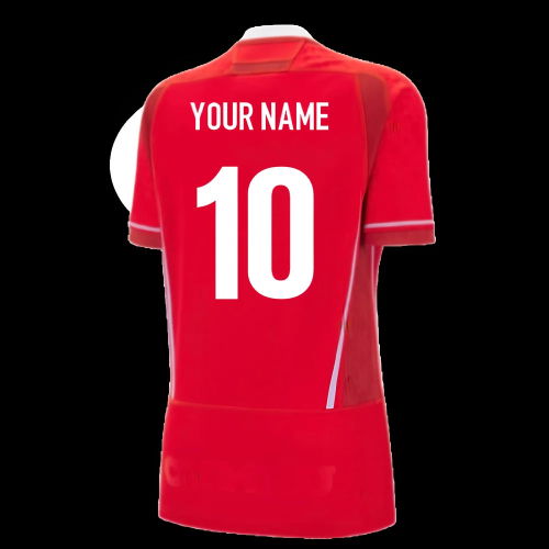 2025-2026 Wales WRU Home WRWC Rugby Shirt (Womens) (Your Name)