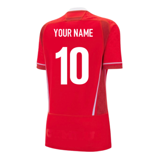 2025-2026 Wales WRU Home WRWC Rugby Shirt (Womens) (Your Name)