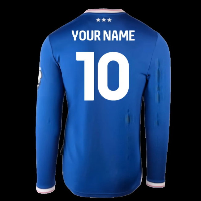 2025-2026 Ipswich Town Long Sleeve Home Shirt (Your Name)