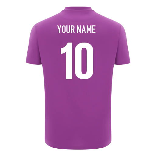 2025-2026 Scotland Leisure Rugby T-Shirt (Purple) (Your Name)