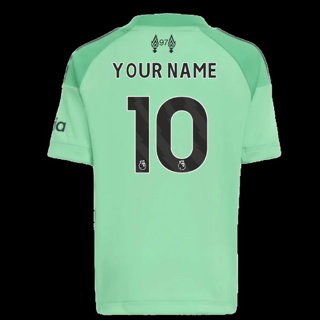 2025-2026 Liverpool Home Goalkeeper Mini Kit (Your Name)