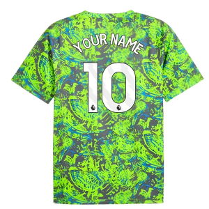 2025-2026 Man City Warm Up Jersey (Pro Green) (Your Name)