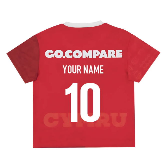 2025-2026 Wales WRU Home Baby Rugby Shirt (Your Name)