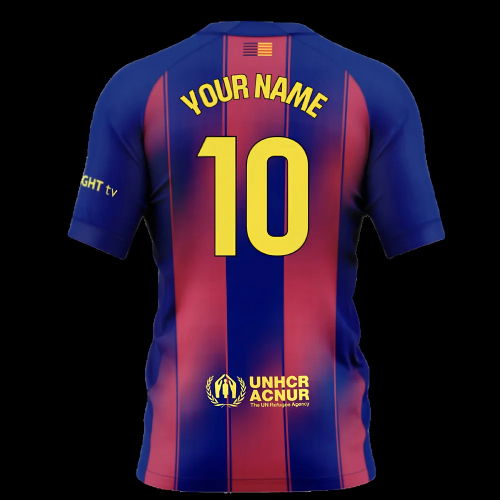 2025-2026 Barcelona Home Shirt (Kids) (Your Name)